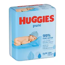 Салфетки влажные Huggies Pure 56 х 4 шт (5029053550121)