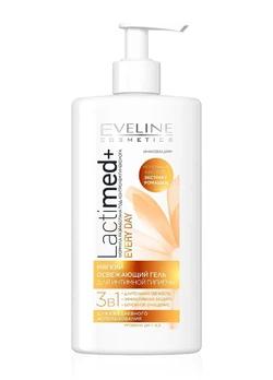 Гель для інтимної гігієни 3 в 1 Eveline Cosmetics Lactimed+ Delicate Intimate Gel 250 мл (5901761949087)