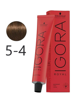 Краска для волос Schwarzkopf Professional Igora Royal 5-4 Светло-коричневый бежевый 60 мл (4045787206661)