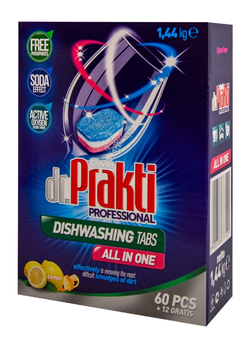 Таблетки для посудомоечных машин dr. Prakti 72 шт (5900308777121)