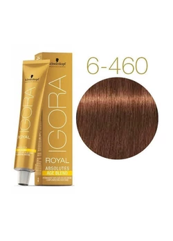 Крем-краска для седых волос Schwarzkopf Professional Igora Royal Absolutes 6-460 темно-русый бежевый шоколадный 60 мл (4045787631685)