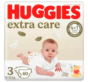 Подгузники Huggies Extra Care Jumbo 3 (6-10 кг) 40 шт (5029053574400)