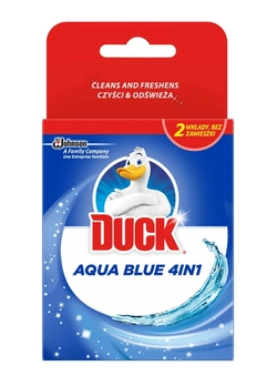 Подвесной блок для унитаза Duck Aqua 4 в 1 сменный Синий (5000204739039)