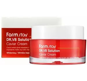 Питательный крем для лица с экстрактом икры FarmStay DR-V8 Solution Caviar 50 мл (8809624723652)