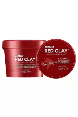 Маска для лица на основе красной глины Missha Amazon Red Clay Pore Mask 110 мл (8809643534987)