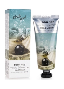 Крем для рук Farmstay Visible Difference Hand Cream Black Pearl с экстрактом чёрного жемчуга  100 мл (8809636280471)