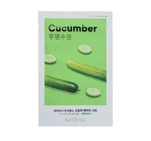 Маска для лица с экстрактом огурца Missha Airy Fit Sheet Mask Cucumber 19 г (8809581454712)
