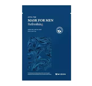 Тканевая маска для мужчин Mizon Joyful Time Mask For Men Refreshing 24 мл (8809663754303)