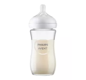 Стеклянная бутылочка для кормления Philips AVENT Natural Природный поток 240 мл SCY933/01 (8710103990772)