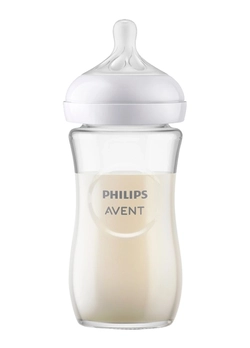 Стеклянная бутылочка для кормления Philips AVENT Natural Природный поток 240 мл SCY933/01 (8710103990772)