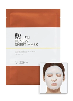 Обновляющая маска для лица Missha Bee Pollen Renew Sheet Mask 25 мл (8809581451223)