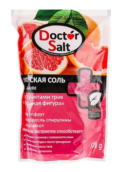 Соль для ванны Doctor Salt с экстрактами трав Стройная фигура 530 г (4820091145376)