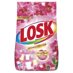 Стиральный порошок Losk Ароматерапия Автомат Эфирные масла и аромат Малазийского цветка 14 циклов стирки 2.1 кг (9000101805369)