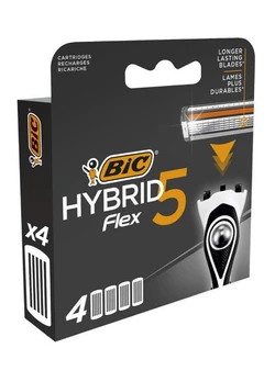 Сменные картриджи для бритья (лезвия) BIC Flex 5 Hybrid мужские (4 шт) (3086123644885)