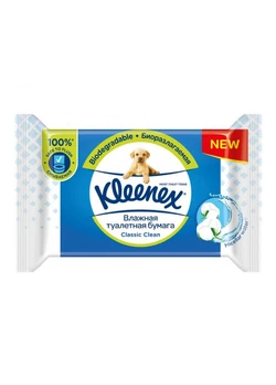 Туалетная бумага Kleenex Classic влажная 42 шт (5029053577494)