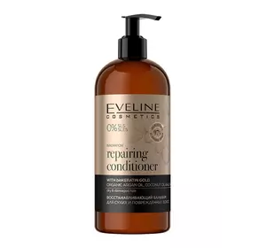 Восстанавливающий бальзам Eveline Cosmetics Organic Gold для сухих и поврежденных волос 500 мл (5903416032427)
