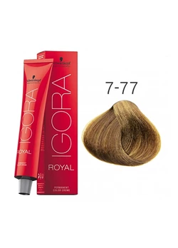 Крем-краска для волос Schwarzkopf Igora Royal 7-77 Средне-Русый Медный Экстра 60 мл (4045787953855)