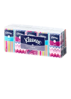 Салфетки косметические Kleenex Original двухслойные 10 пачек по 10 шт. (5901478905192)