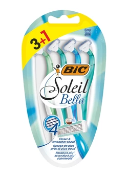 Набор бритв без сменных картриджей BIC Soleil Bella (3 + 1 шт) (3086123220546)
