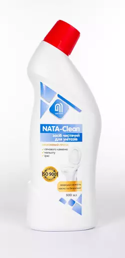 Средство чистящее NATA-Clean для унитазов, флакон 800 мл с носиком (4823112600885)