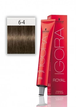 Крем-краска для волос Schwarzkopf Igora Royal 6-4 Темно-русый бежевый 60 мл (4045787206944)