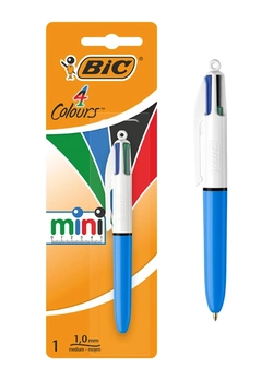 Шариковая ручка BIC 4 Colours Мини БЛ1 1 мм (3086123277403)