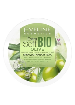 Интенсивно регенерирующий крем для лица и тела eveline extra soft bio olive (200 мл) (5903416019046)