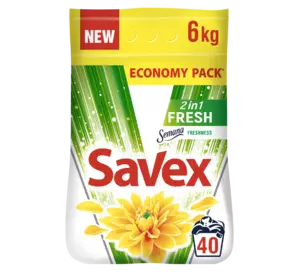Стиральный порошок Savex 2in1 Fresh 6 кг (3800024045103)