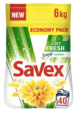 Стиральный порошок Savex 2in1 Fresh 6 кг (3800024045103)