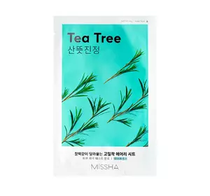 Маска для лица с экстрактом чайного дерева Missha Airy Fit Sheet Mask Tea Tree 19 г (8809581454750)