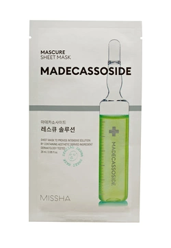 Спасательная маска для лица Missha Mascure Rescue Solution Sheet Mask Madecassoside 27 мл (8809581456600)