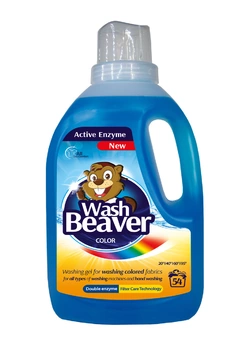 Wаsh beaver моющее средство для стирки жидкий color 1620 мл new (4820203060764)