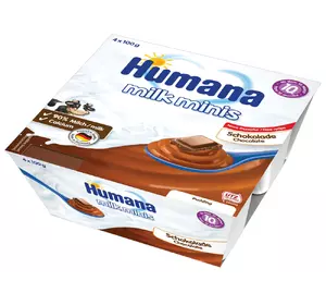 Пудинг humana baby pudding schoko шоколадный, с 10 месяцев, 4х100 г (4031244784469)