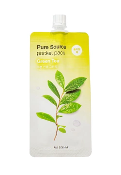 Маска ночная с экстрактом зеленого чая Missha Pure Source Pocket Pack Green Tea 10 мл (8806185781831)