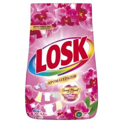 Стиральный порошок Losk Ароматерапия Автомат Эфирные масла и аромат Малазийского цветка 30 циклов стирки 4.5 кг (9000101805604)