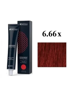 Крем-краска для волос INDOLA Permanent Caring Color русый экстра красный Перманентная 60 мл 6.66х (4045787705836)