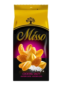 Ассорти соленых орехов Misso Коктейл Солти 125 г (4820232570104)