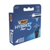 Сменные картриджи для бритья (лезвия) мужские BIC Flex Hybrid 3 (4 шт) (3086123480926) Сменные картриджи для бритья (лезвия) мужские BIC Flex Hybrid 3 (4 шт) (3086123480926)