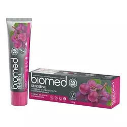 Зубная паста BioMed Sensitive Антибактериальная для укрепления эмали и снижения чувствительности Виноград 100 г (3800023406851) Зубная паста BioMed Sensitive Антибактериальная для укрепления эмали и снижения чувствительности Виноград 100 г (3800023406851)