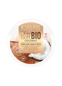 Интенсивно питательный крем для лица и тела eveline extra soft bio coconut (200 мл) (5903416019053) Интенсивно питательный крем для лица и тела eveline extra soft bio coconut (200 мл) (5903416019053)