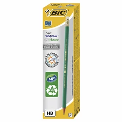 Карандаш чернографитный шестиугольный BIC Evolution HB с ластиком Зеленый 1 шт (3086123275133) Карандаш чернографитный шестиугольный BIC Evolution HB с ластиком Зеленый 1 шт (3086123275133)