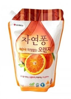 Средство для мытья посуды  LG Natural Pong Апельсин запаска 1,2 л (8801051230451) Средство для мытья посуды  LG Natural Pong Апельсин запаска 1,2 л (8801051230451)