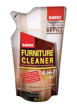 Средство по уходу за мебелью Sano Furniture Cleaner (500 мл) (сменная упаковка) (7290000292434) Средство по уходу за мебелью Sano Furniture Cleaner (500 мл) (сменная упаковка) (7290000292434)