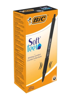 Набор шариковых ручек BIC Soft Feel Clic Grip Чёрный 1 мм 12 шт (70330914360) Набор шариковых ручек BIC Soft Feel Clic Grip Чёрный 1 мм 12 шт (70330914360)