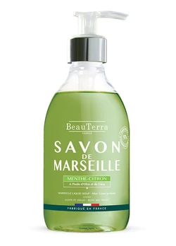 Марсельское жидкое мыло BeauTerra с мятой и лимоном 300 мл (3401360094611)
