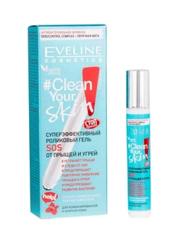 CLEAN YOUR SKIN: Супер эффективный роликовый гель SOS от прыщей и угрей 15 мл (5901761994117) CLEAN YOUR SKIN: Супер эффективный роликовый гель SOS от прыщей и угрей 15 мл (5901761994117)