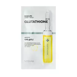 Осветляющая маска с глутатионом Missha Mascure Whitening Solution Sheet Mask Glutathione 27 мл (8809581456556) Осветляющая маска с глутатионом Missha Mascure Whitening Solution Sheet Mask Glutathione 27 мл (8809581456556)