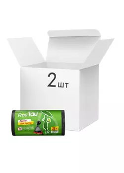 Упаковка пакетов для мусора Frau Tau 35 л 50 шт х 2 шт (4820195504024) Упаковка пакетов для мусора Frau Tau 35 л 50 шт х 2 шт (4820195504024)
