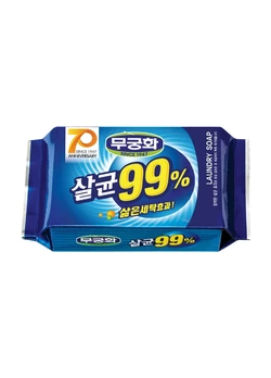 Мыло для стирки Mukunghwa 99% Sterilization Laundry Soap 99% антибактериальное 230 г (8801173400350) Мыло для стирки Mukunghwa 99% Sterilization Laundry Soap 99% антибактериальное 230 г (8801173400350)