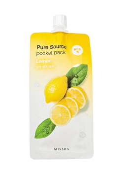 Маска ночная с экстрактом лимона Missha Pure Source Pocket Pack Маска Lemon 10 мл (8806185781879) Маска ночная с экстрактом лимона Missha Pure Source Pocket Pack Маска Lemon 10 мл (8806185781879)